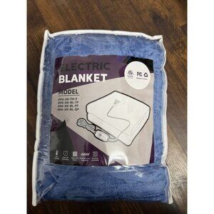 Electric Heated Blanket Queen Size 84"x90", Dual Queen 06-denim Blue